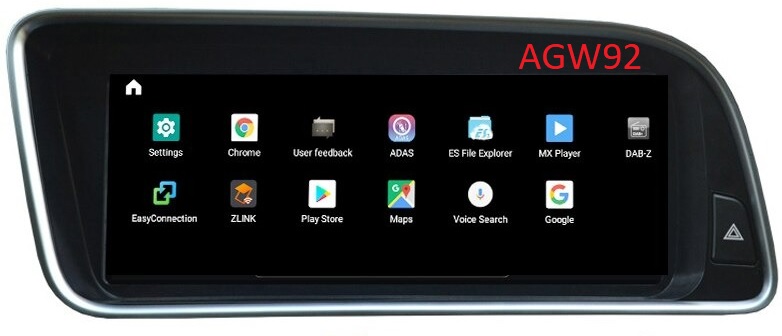 Autoradio AGW92 GPS WIFI Bluetooth USB SD 9 pouces pour AUDI Q5 & SQ5 (processeur 2GHZ)