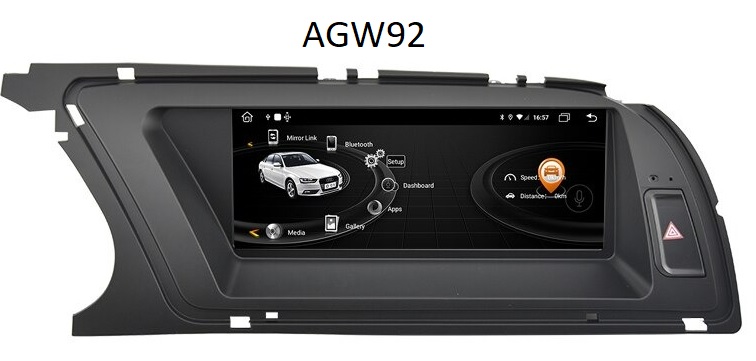 Autoradio AGW92 GPS WIFI Bluetooth USB SD 9 pouces pour AUDI A4 A5 S4 S5 (processeur 2GHZ)