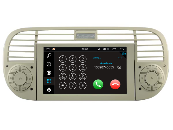 Autoradio AGW92 GPS WIFI Bluetooth USB SD pour FIAT 500 et ABARTH (processeur 2GHZ) avec camra offerte