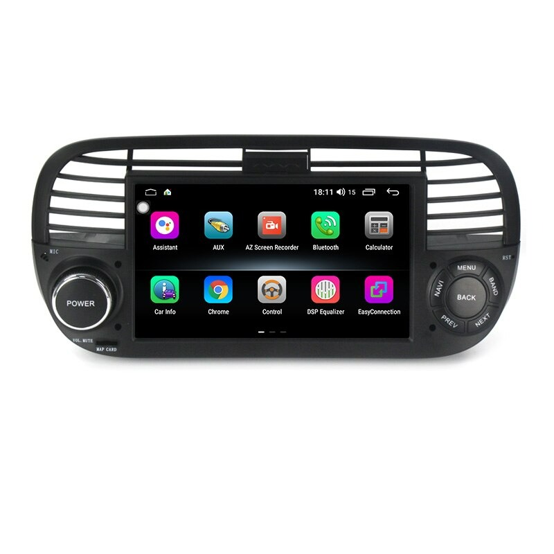 Autoradio AGW92 GPS WIFI Bluetooth USB SD noir pour FIAT 500 et ABARTH (processeur 2GHZ) avec camra offerte