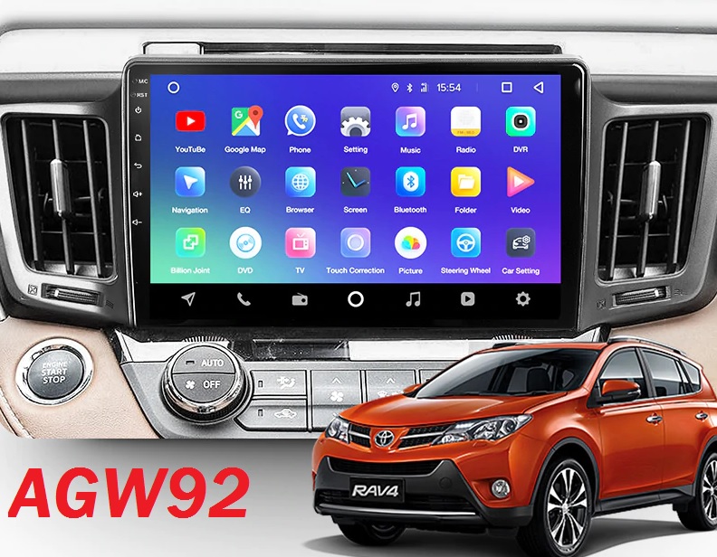 Autoradio AGW92 GPS WIFI Bluetooth USB SD 10 pouces pour TOYOTA Rav 4 (processeur 2GHZ)