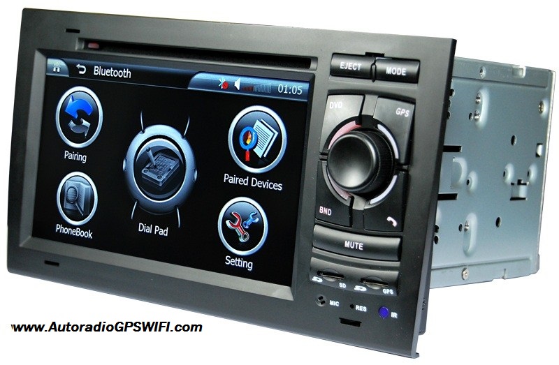 Autoradio AGW92 GPS DVD CD Bluetooth USB SD pour SEAT Exeo (processeur 1GHZ)