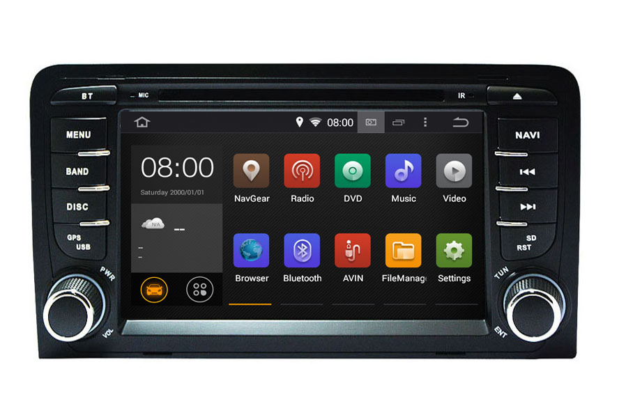 Autoradio AGW92 GPS WIFI DVD CD Bluetooth USB SD pour AUDI A3 S3 RS3 (processeur 2GHZ)