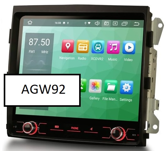 Autoradio AGW92 GPS WIFI Bluetooth 9 pouces USB SD pour PORSCHE Cayenne (processeur 2GHZ)