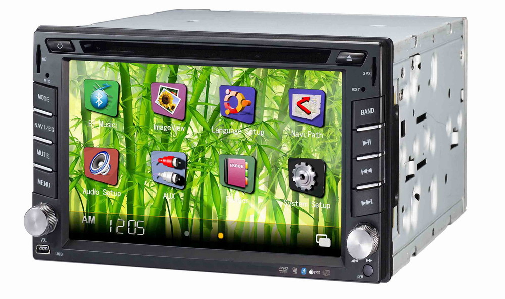 Autoradio AGW92 GPS WIFI DVD CD Bluetooth USB SD 2DIN double emplacement universel (processeur 1.3GHZ)