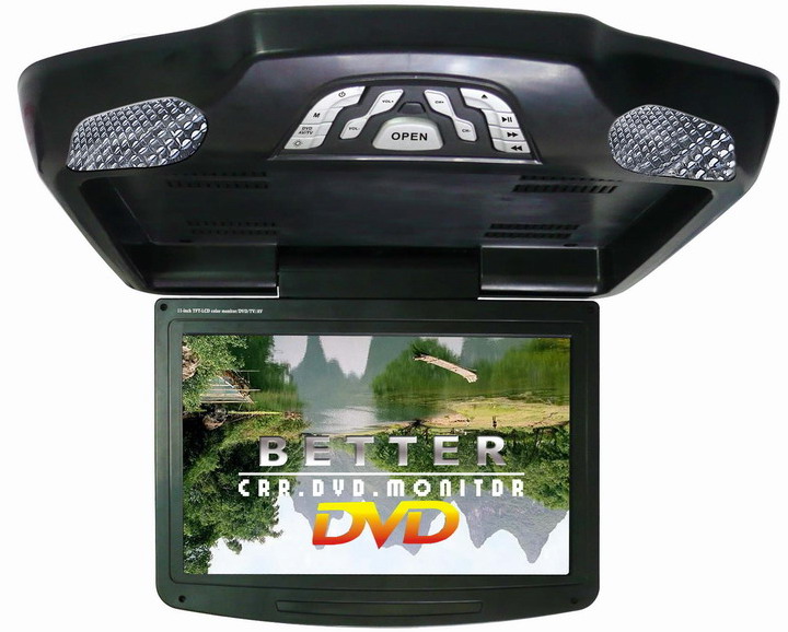Ecran AGW92 11 pouces plafonnier lecteur DVD/DIVX USB SD transmission FM & IR noir (mince & nouveau processeur)