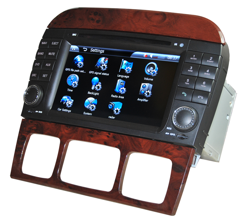 Autoradio AGW92 GPS DVD CD Bluetooth USB SD pour MERCEDES classe S et CL (processeur 1GHZ)