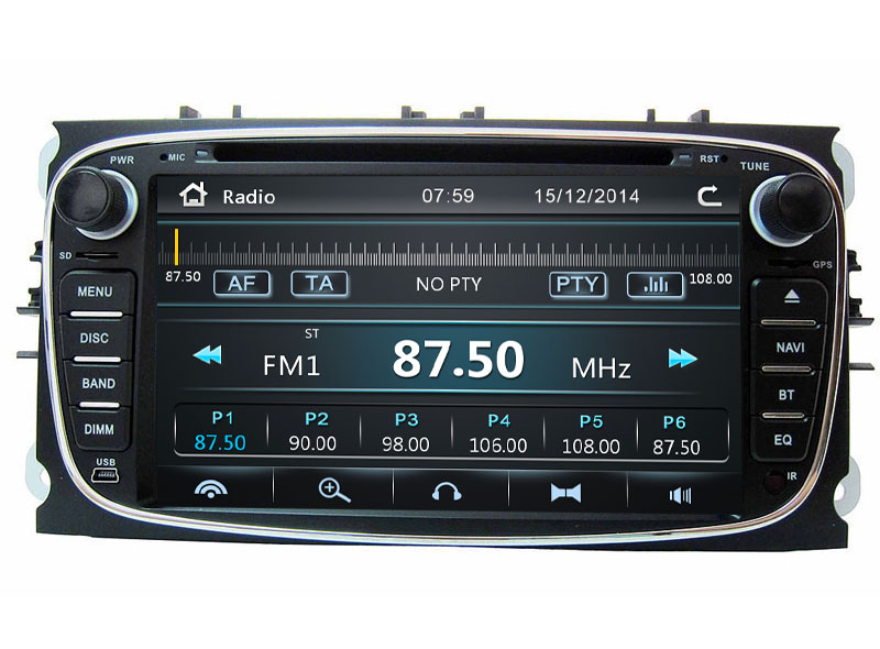 Autoradio AGW92 GPS DVD CD Bluetooth USB SD pour FORD Mondeo S-Max Focus C-Max Galaxy (processeur 1GHZ)