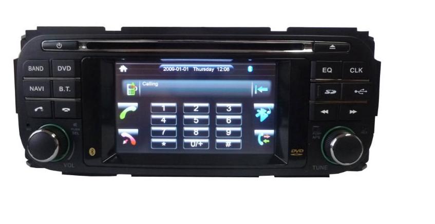 Autoradio AGW92 GPS DVD CD Bluetooth USB SD pour CHRYSLER Grand Voyager PT Cruiser Sebring Stratus & DODGE Durango Ram & JEEP Grand Cherokee Wrangler (processeur 1GHZ)