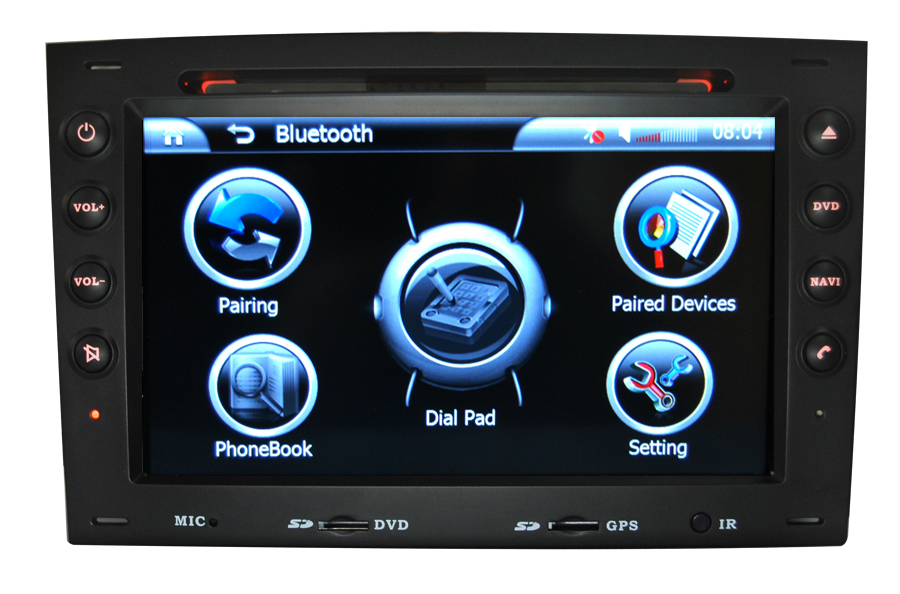 Autoradio AGW92 GPS WIFI DVD CD Bluetooth USB SD pour RENAULT Megane 2 (processeur 2GHZ)