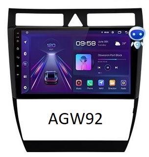 Autoradio AGW92 GPS WIFI Bluetooth USB SD 9 pouces pour AUDI A6 (processeur 2GHZ)