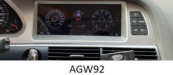 Autoradio AGW92 GPS WIFI Bluetooth USB SD 9 pouces pour AUDI A6 (processeur 2GHZ)