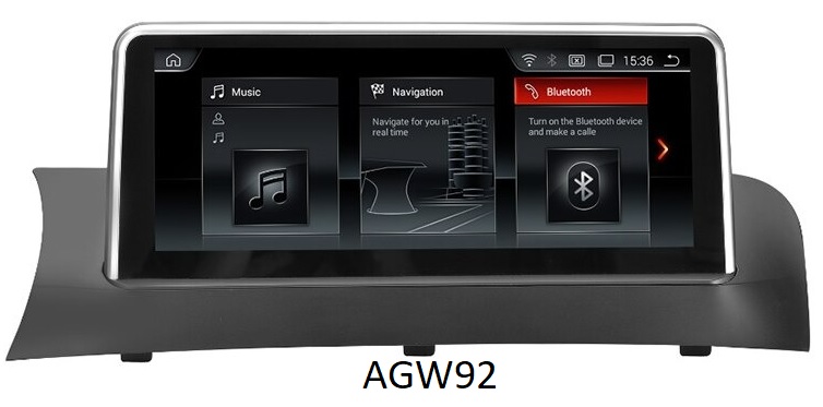 Autoradio AGW92 GPS WIFI Bluetooth USB SD 10 pouces pour BMW X3 F25 et X4 F26 (processeur 2GHZ)