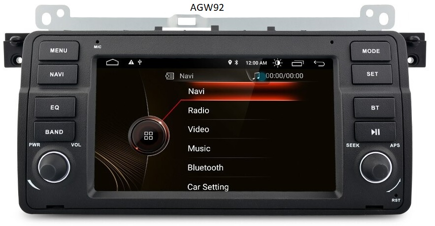 Autoradio AGW92 GPS WIFI Bluetooth USB SD pour BMW E46 série 3 et M3 (processeur 2GHZ)
