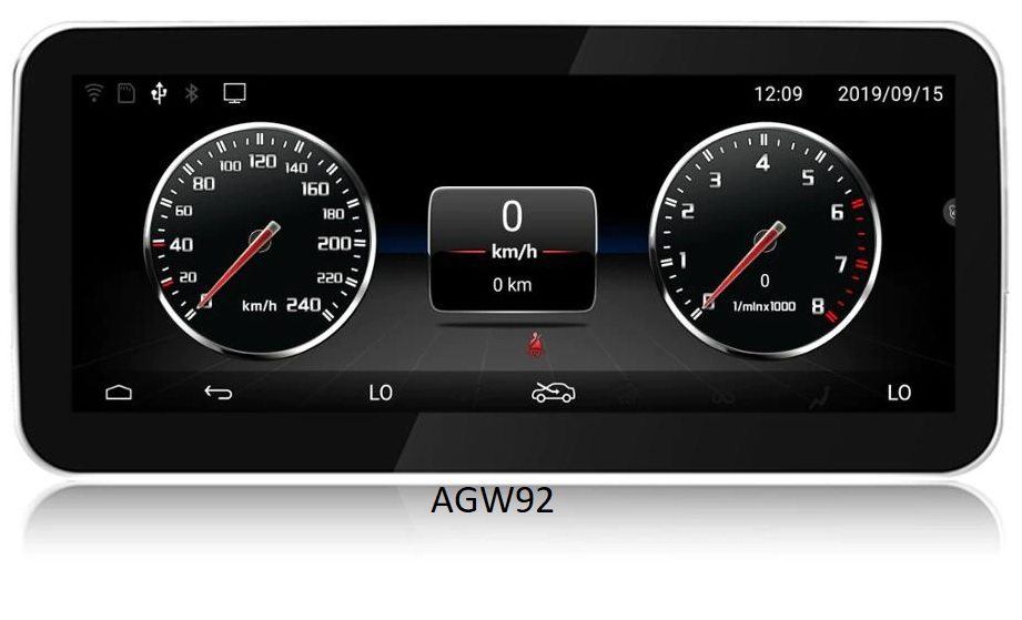 Autoradio AGW92 GPS WIFI Bluetooth USB SD pour MERCEDES Classe A GLA CLA (processeur 2GHZ)