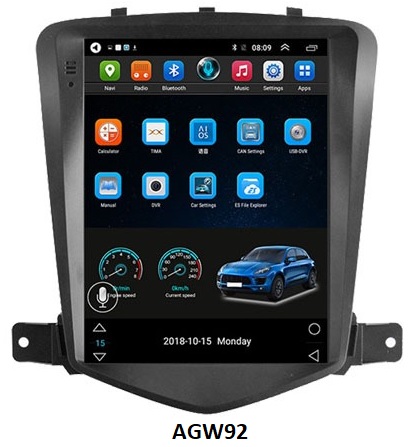Autoradio AGW92 GPS WIFI Bluetooth USB SD 10 pouces pour CHEVROLET Cruze (processeur 2GHZ)