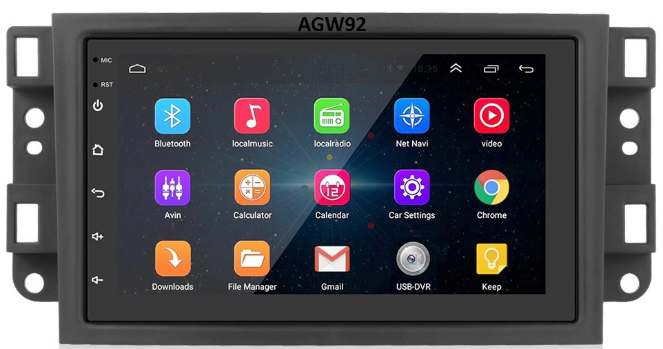 Autoradio AGW92 GPS WIFI Bluetooth USB SD pour CHEVROLET Aveo Captiva Spark (processeur 2GHZ)