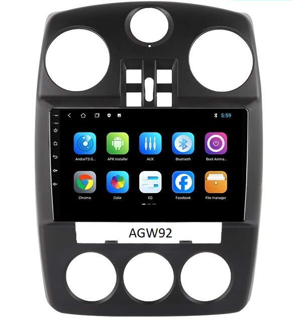 Autoradio AGW92 GPS WIFI Bluetooth USB SD 9 pouces pour CHRYSLER Pt Cruiser (processeur 2GHZ)