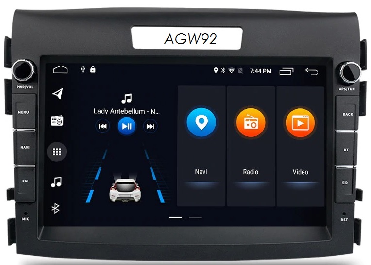 Autoradio AGW92 GPS WIFI Bluetooth USB SD pour HONDA CRV (processeur 2GHZ)