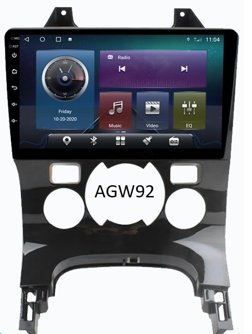 Autoradio AGW92 GPS WIFI Bluetooth USB SD 9 pouces pour PEUGEOT 3008 & 5008 (processeur 2GHZ)