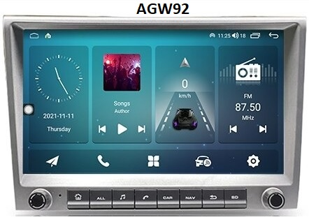 Autoradio AGW92 GPS WIFI Bluetooth USB SD pour PORSCHE 911 997 Boxster et Cayman (processeur 2GHZ)