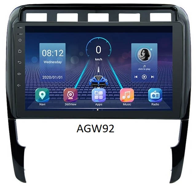 Autoradio AGW92 GPS WIFI Bluetooth USB SD 9 pouces pour PORSCHE Cayenne (processeur 2GHZ)