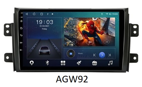 Autoradio AGW92 GPS WIFI Bluetooth USB SD 9 pouces pour SUZUKI SX4 (processeur 2GHZ)