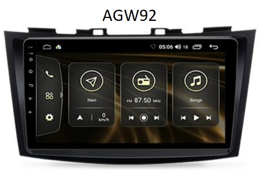 Autoradio AGW92 GPS WIFI Bluetooth USB SD 9 pouces pour SUZUKI Swift (processeur 2GHZ)