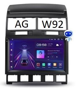 Autoradio AGW92 GPS WIFI Bluetooth USB SD 9 pouces pour VOLKSWAGEN Touareg (processeur 2GHZ)