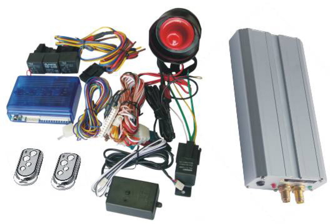 Alarme auto 2 tlcommandes avec traceur (tracker golocalisation) GPS et technologie GSM