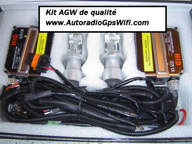 Bi Xnon rotatif AGW92 HID H4 en 8000K (complet 2 ballasts 2 ampoules rotatives en xnon)