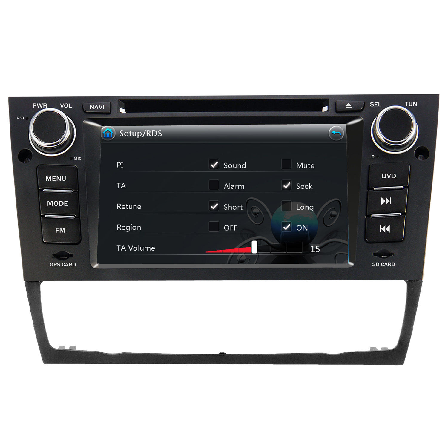 Autoradio AGW92 GPS WIFI DVD CD Bluetooth USB SD pour BMW Série 3 E90 E91 E92 E93 (processeur 2GHZ)
