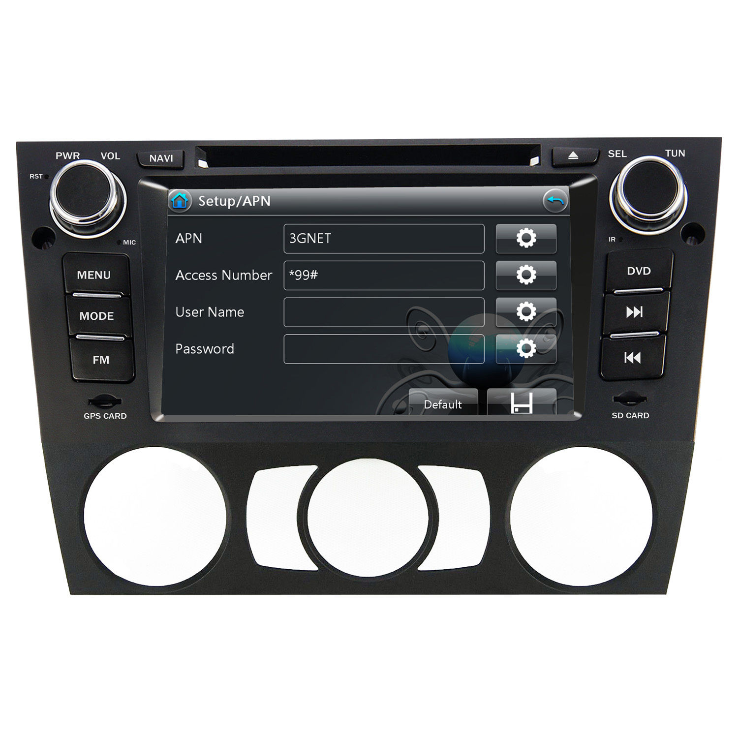 Autoradio AGW92 GPS WIFI DVD CD Bluetooth USB SD pour BMW Série 3 E90 E91 E92 E93 (processeur 2GHZ)