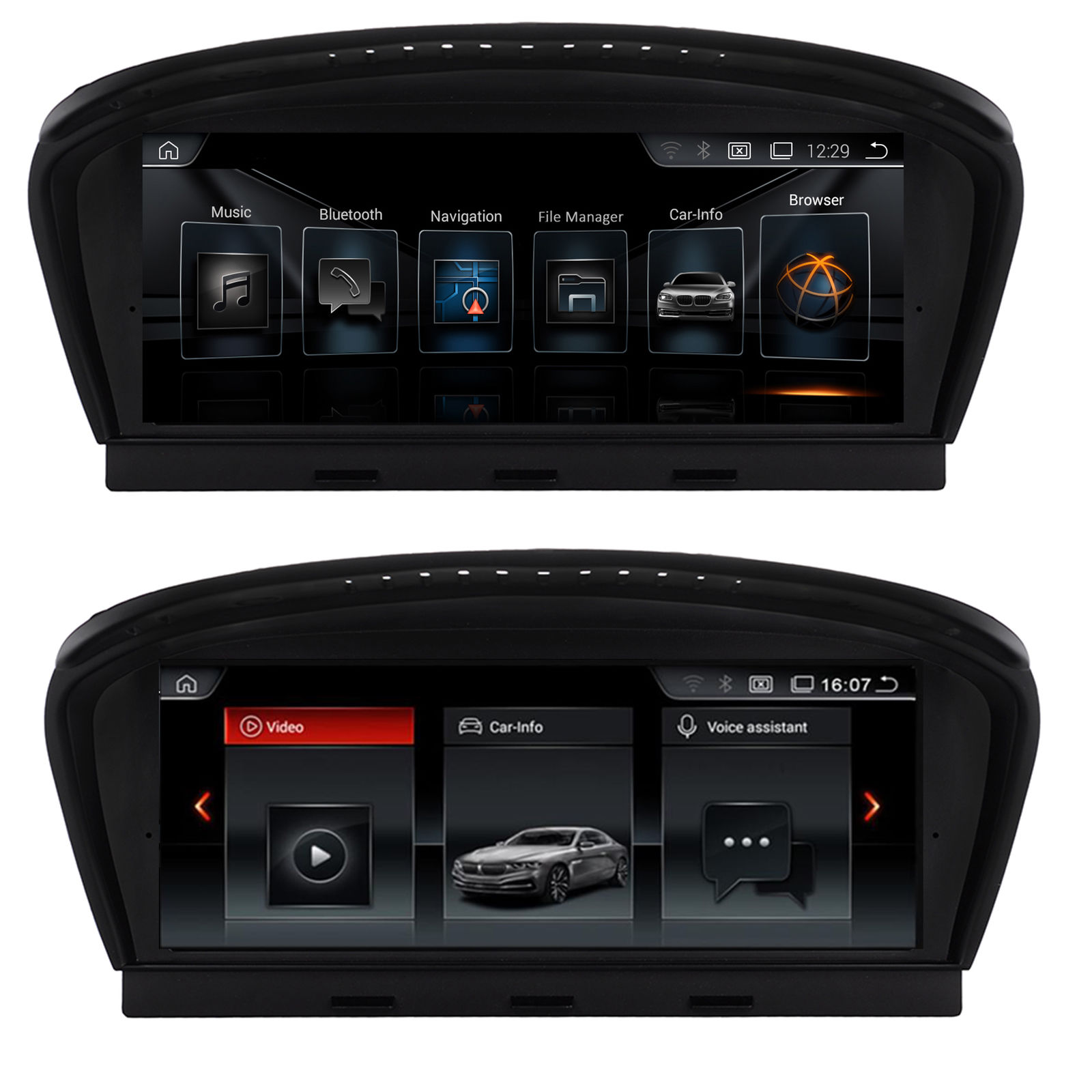 Autoradio AGW92 GPS WIFI Bluetooth USB SD pour BMW srie 5 E60 E61 M5 srie 6 E63 E64 M6 et srie 3 E90 E91 E92 E93 M3 (processeur 2GHZ)