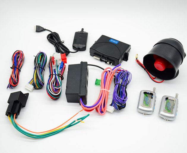 Alarme auto AGW92 2 beepers démarrage à distance technologie FSK portée 1.5 km avec détecteur de choc