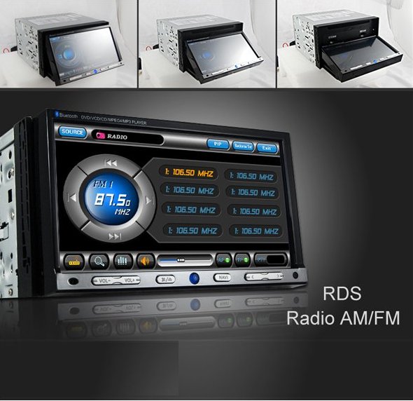 Autoradio GPS universel double emplacement 2DIN