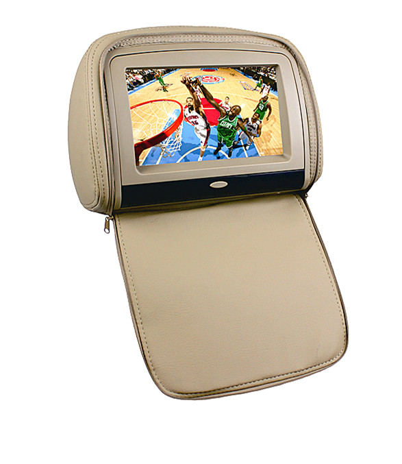 Lecteur AGW92 DVD Divx cran 9 pouces 23 cm avec appui tte BEIGE et connexion HDMI (avec ou sans zip)