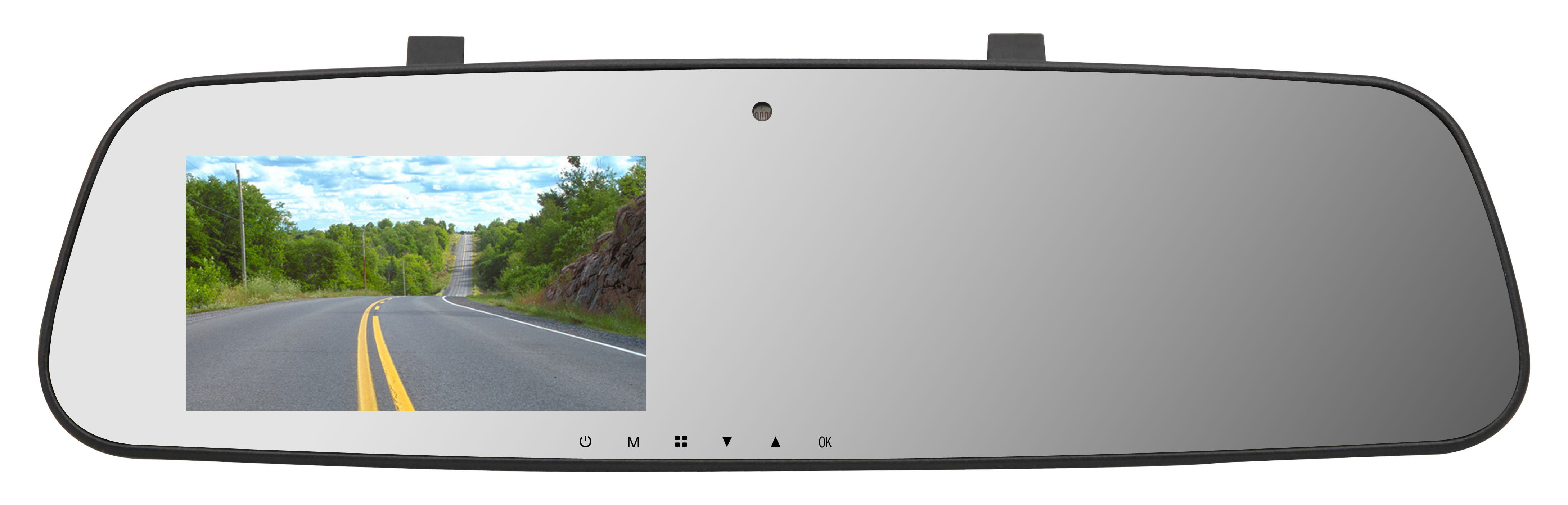 Ecran rétroviseur TFT LCD 11cm 4.5 pouces Bluetooth avec caméra enregistreuse DVR 1080 FULL HD
