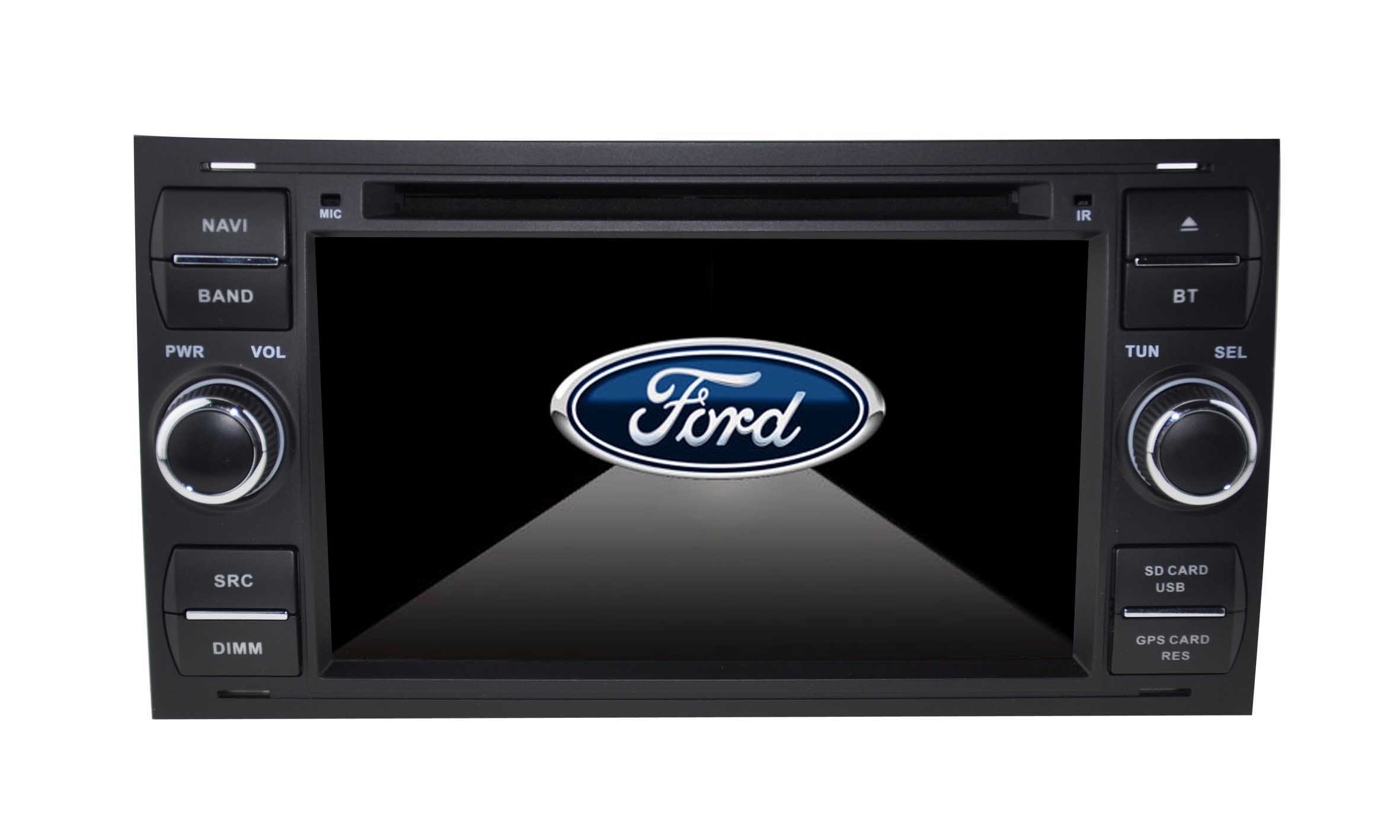 Autoradio AGW92 GPS DVD CD Bluetooth USB SD pour FORD Kuga Focus C-Max Fiesta Fusion Galaxy Transit (noir processeur 1.5GHZ)