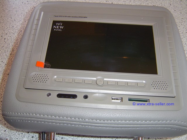 Lecteur DVD Divx Ecran 17.5cm appui tte gris