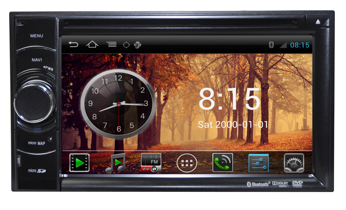 Station Multimdia Mobile Android AGW92 HD GPS DIVX DVD MP3 USB SD RDS Bluetooth IPOD PIP avec menu 3D (Android processeur 1.3GHZ)