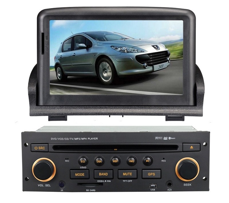 Autoradio AGW92 GPS WIFI DVD CD Bluetooth USB SD pour PEUGEOT 307 (processeur 2GHZ)