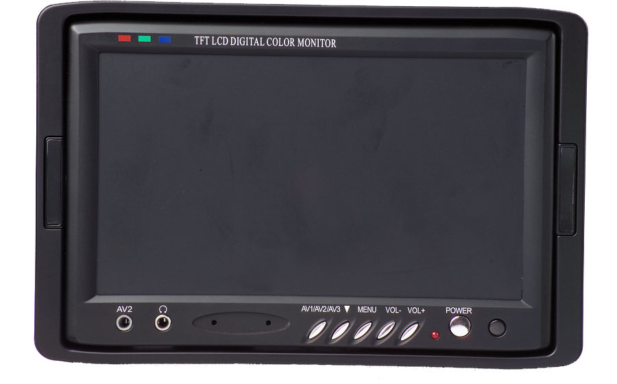 Ecran de contrôle HD 7 pouces 18 cm 3 entrées video (haute définition)