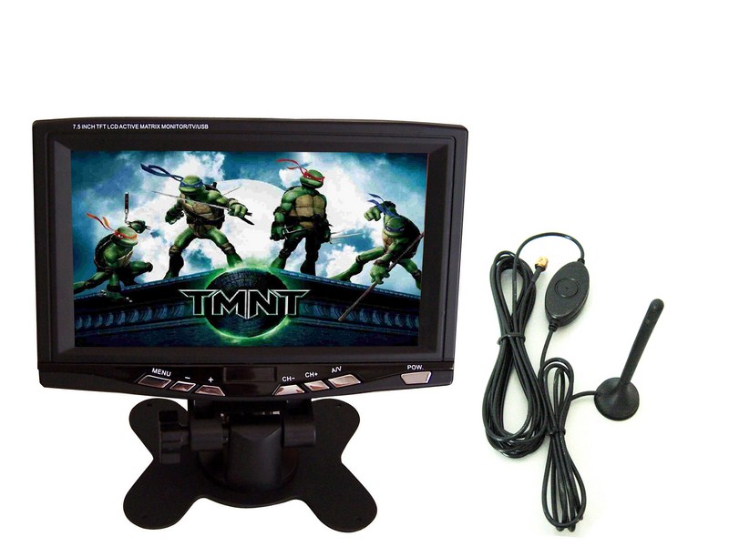 Ecran 7.5 pouces TFT LCD tableau de bord avec tuner TNT et prise USB MPEG2