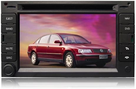 Autoradio HD GPS DIVX DVD MP3 USB SD TV RDS Bluetooth IPOD avec CAN BUS pour Volkswagen Bora Jetta Polo Golf IV et Passat B5