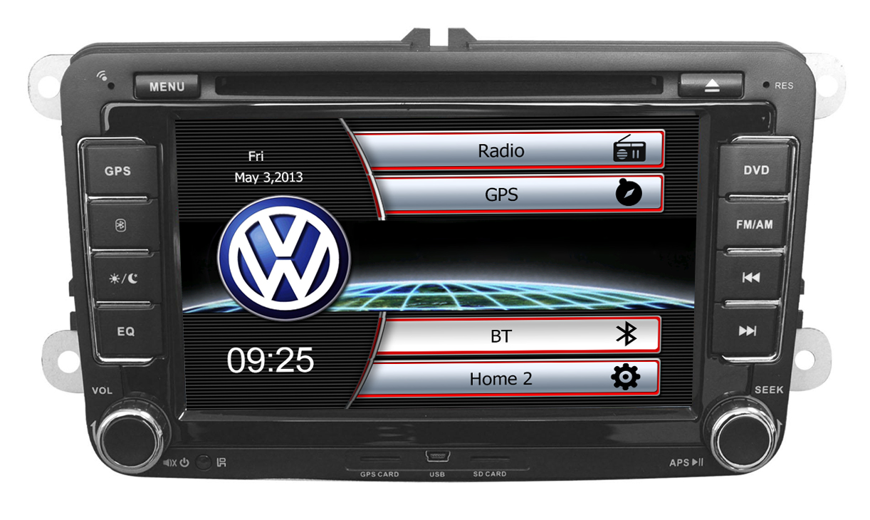 Autoradio AGW92 GPS DIVX DVD MP3 USB SD RDS Bluetooth Windows 8 avec CAN BUS pour Skoda Yeti Roomster Superb Octavia 2 et Fabia (Windows processeur 1GHZ)